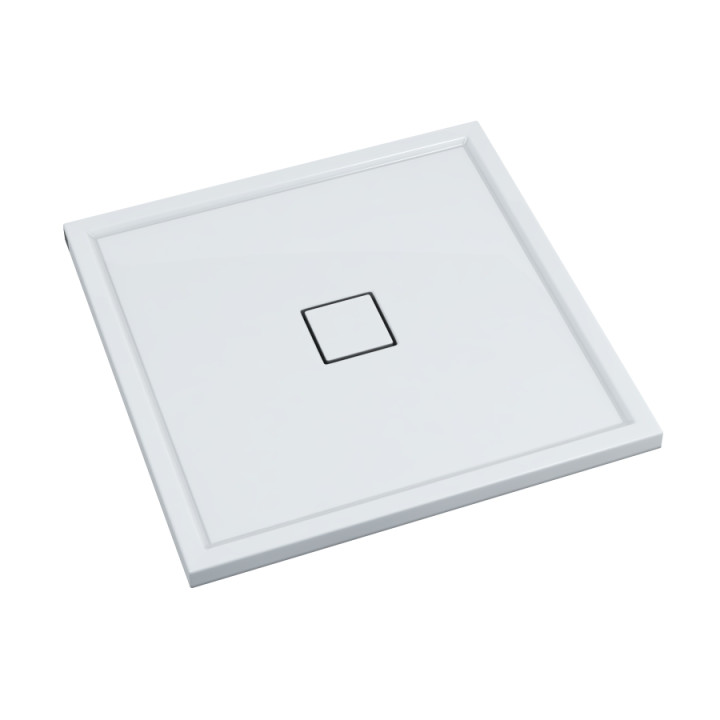Schedline Brodzik kompozytowy Stabilsound Plus® Erida 90x90x5 cm, kwadratowy, Gwarancja 15 lat